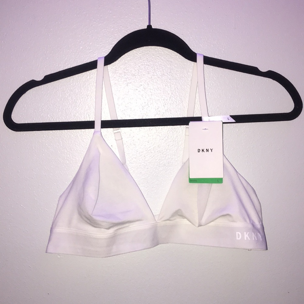DKNY white bralette